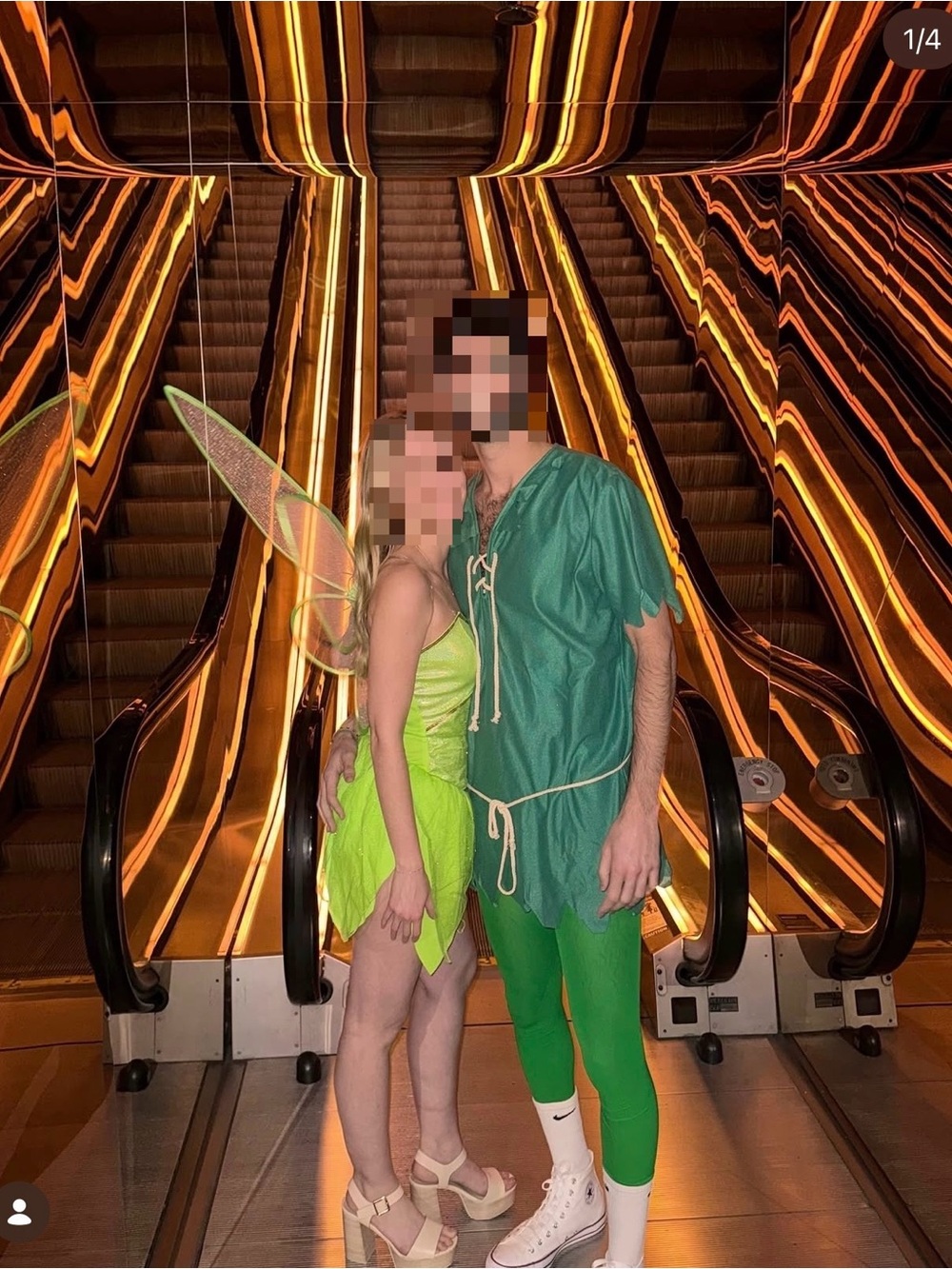 Tinker Bell & Peter Pan Couples Costume Set — Both XS